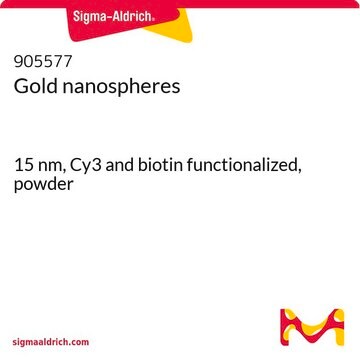 Gold nanospheres 15&#160;nm, Cy3 and biotin functionalized, powder