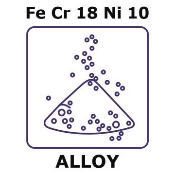 Stainless Steel - AISI 304 alloy, FeCr18Ni10 powder, 45micron max. particle size, 200g