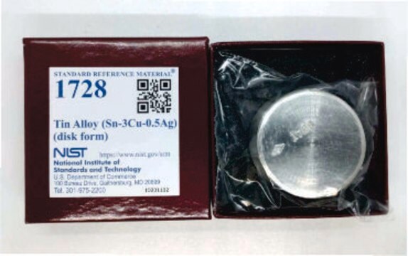 Tin alloy NIST&#174; SRM&#174; 1728, Sn - 3 Cu - 0.5 Ag