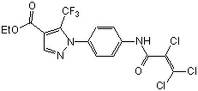 TRPC3-Kanal-Inhibitor, Pyr3, CAS-Nr. 1160514-60-2, Calbiochem The TRPC3 Channel Inhibitor, Pyr3, also referenced under CAS 1160514-60-2, controls the biological activity of TRPC3 Channel. This small molecule/inhibitor is primarily used for Protease Inhibitors applications.