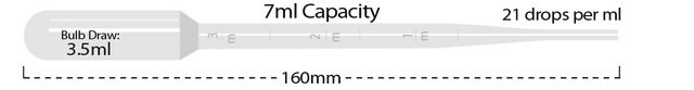 MTC&#8482; Bio Transfer Pipette size 7&#160;mL, large bulb, sterile, pack of 500&#160;ea (525 x packs 20 ea)