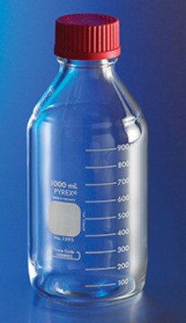 Corning&#174; pyrex&#174; media bottle capacity 1&#160;L, with PBT high temperature caps