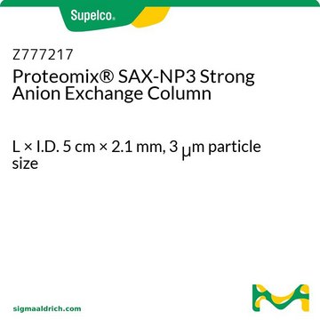 Proteomix&#174; SAX-NP3 Strong Anion Exchange Column L × I.D. 5&#160;cm × 2.1&#160;mm, 3&#160;&#956;m particle size