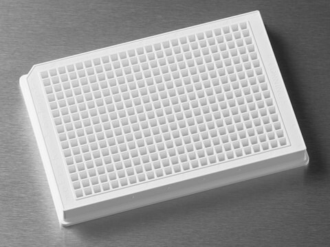 Micropiastra a 384 pozzetti Corning&#174;, a basso volume white polystyrene, round bottom, non-sterile, lid: no, pack of 10