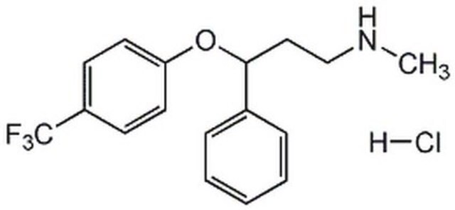 Fluoksetyna, chlorowodorek A cell-permeable phenylpropylamine derived anti-depressant that acts as a selective serotonin re-uptake inhibitor (SSRI).