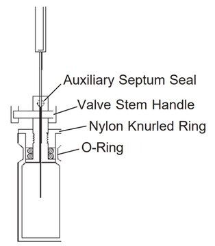 Válvula Mininert&#174; for use with 20&nbsp;mm crimp seal, pkg of 12&#160;ea