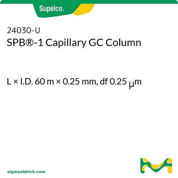 SPB&#174;-1气相毛细管色谱柱 L × I.D. 60&#160;m × 0.25&#160;mm, df 0.25&#160;&#956;m