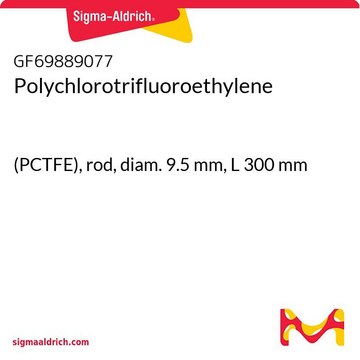 Polychlorotrifluoroethylene (PCTFE), rod, diam. 9.5&#160;mm, L 300&#160;mm