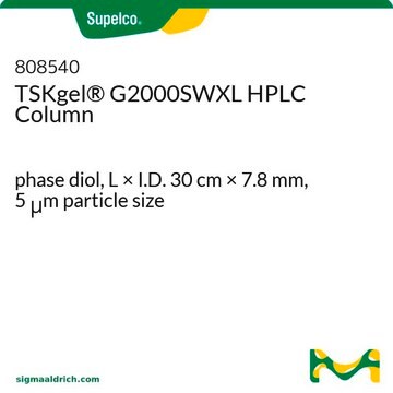 Columna para HPLC TSKgel&#174; G2000SWXL phase diol, L × I.D. 30&#160;cm × 7.8&#160;mm, 5&#160;&#956;m particle size