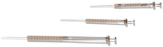 SGE Microvolume Syringe 0.5BNR-5BV, Plunger -in-needle (6.5mm OD barrel), volume 0.5&#160;&#956;L, needle size 23 ga, needle L × O.D. 50&#160;mm × 0.63&#160;mm