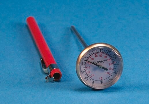 Dual scale pocket bi-metal thermometer temperature &#8722;40-70&#160;°C, accuracy: 2&#160;°F/C