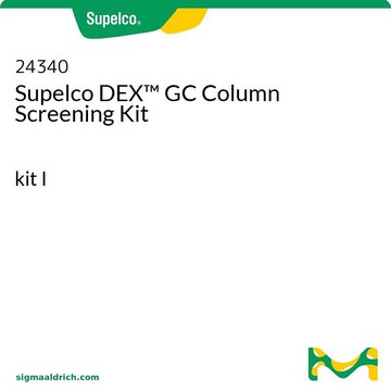 Kit de criblage pour colonnes Supelco&nbsp;DEX&#8482; pour GC/CPG kit I