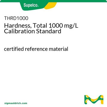 硬度、全カルシウム 1000 mg/L 校正標準液 certified reference material