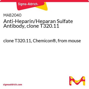 Anticorps anti-héparine/sulfate d'héparane, clone T320.11 clone T320.11, Chemicon&#174;, from mouse