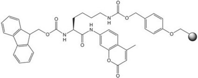 Fmoc-Lys(carbamate wang resin)-AMC (100-200 mesh) Novabiochem&#174;