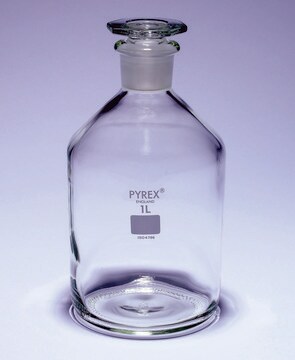 Pyrex&#174; Reagent bottles, narrow neck with stopper capacity 10000&#160;mL