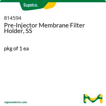 Pre-Injector Membrane Filter Holder, SS pkg of 1&#160;ea