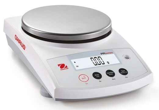 Ohaus&#174; PR Precision Balance Model PR1602M, weighing capacity 1600&#160;g, resolution: 0.01&#160;g, AC/DC input 210 - 2310 V, universal plug set (UK/EU Plugset)