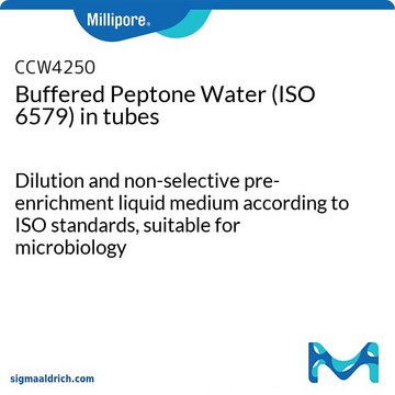 Pepton Wasser, gepuffert (ISO 6579) in Röhrchen Dilution and non-selective pre-enrichment liquid medium according to ISO standards, suitable for microbiology