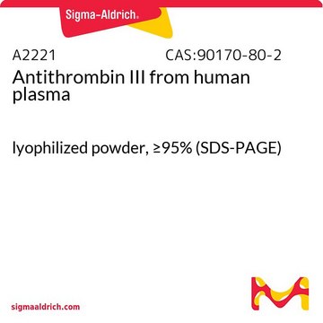 抗凝血酶 III 来源于人类血浆 lyophilized powder, &#8805;95% (SDS-PAGE)