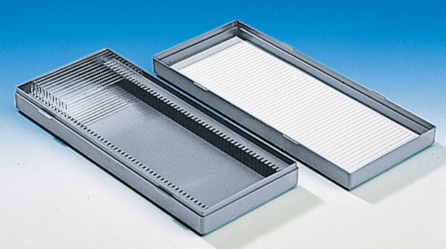 BRAND&#174;涂片盒 Holds 100 x slides 76x26 mm