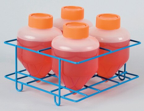 Poxygrid&#174; Centrifuge Bottle Rack Holds 6 x 500 mL bottles, conical bottom