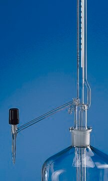 BRAND&#174; BLAUBRAND&#174; automatic burette, Pellet pattern volume 10&#160;mL, accuracy: ±0.030&#160;mL, clear borosilicate glass 3.3 (Schellbach lateral needle-valve stopcock PTFE key, grad. in black)