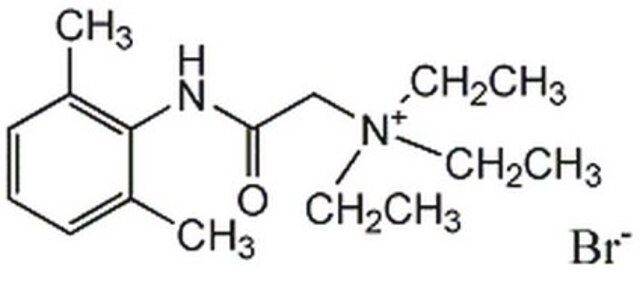 利多卡因 N-乙基溴 A quaternary lidocaine derivative, permanently charged, and lipophobic.