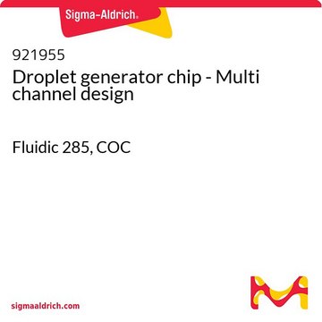 Droplet generator chip - Multi channel design Fluidic 285, COC