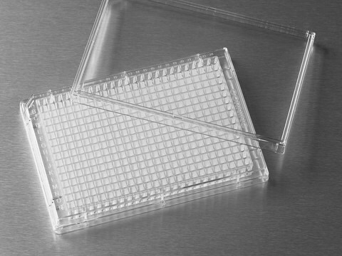 Corning&#174; 384微孔板 clear polystyrene, flat bottom, non-sterile, with generic barcode, lid: no, case of 100