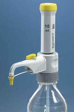 BRAND&#174; Dispensette&#174; S Organic, Fixed-volume bottle-top dispenser volume 5&#160;mL, with recirculation valve