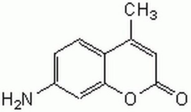 7-amino-4-metylokumaryna Reagent used to prepare fluorogenic 7-amido-4-methylcoumarin (AMC) based substrates for the detection of proteolytic enzyme activity.