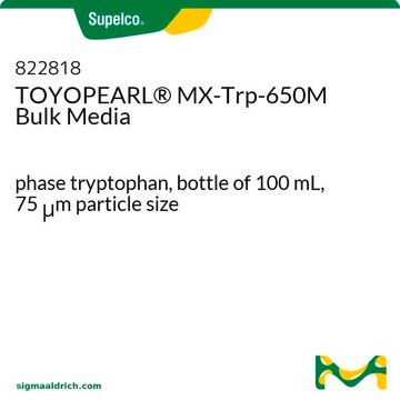 TOYOPEARL&#174; MX-Trp-650M Bulk Media phase tryptophan, bottle of 100&#160;mL, 75&#160;&#956;m particle size