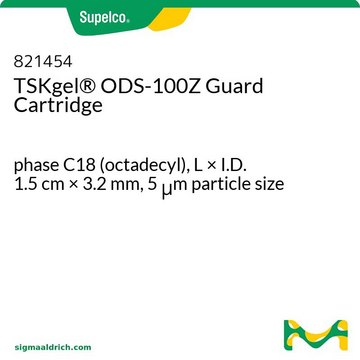 TSKgel&#174; ODS-100Z Guard Cartridge phase C18 (octadecyl), L × I.D. 1.5&#160;cm × 3.2&#160;mm, 5&#160;&#956;m particle size