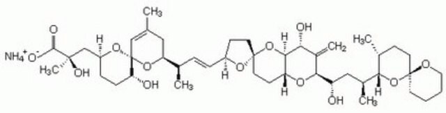 Okadasäure, Ammoniumsalz Water-soluble analog of Okadaic Acid. Inhibits protein phosphatases 1 and 2A.