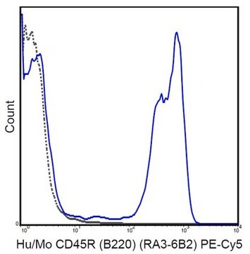 Przeciwciało anty-CD45R (B220) (człowiek/mysz), PE-Cy5, klon RA3-6B2 clone RA3-6B2, 0.2&#160;mg/mL, from rat