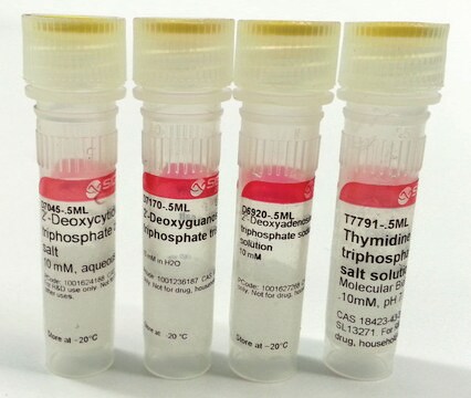 脱氧核苷酸组，10mM Individual dNTPs for routine PCR; 0.5 mL each