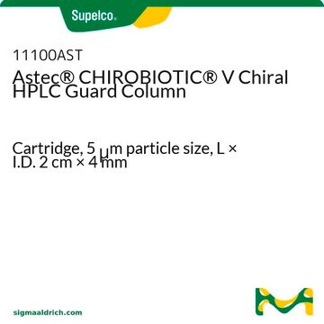 Astec&#174; Chirobiotic&#174; V Chiral HPLC Guard Column Cartridge, 5&#160;&#956;m particle size, L × I.D. 2&#160;cm × 4&#160;mm