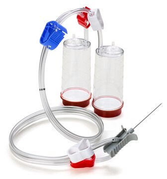 Steritest&#174; NEO Device For liquids in ampoules and collapsible bags., Red base canister with single needle for easy access., pkg of 10 blisters per box, Single packed