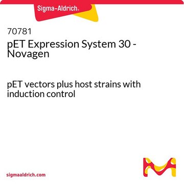 pET Expression System 30 - Novagen pET vectors plus host strains with induction control