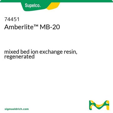 アンバーライト&#8482; MB-20 mixed bed ion exchange resin, regenerated