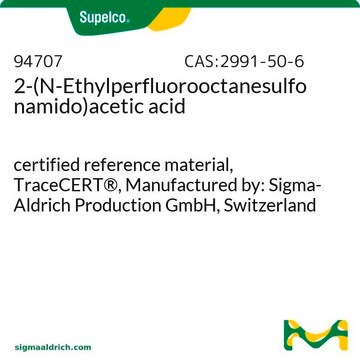 2-(N-Ethylperfluorooctanesulfonamido)acetic acid certified reference material, TraceCERT&#174;, Manufactured by: Sigma-Aldrich Production GmbH, Switzerland