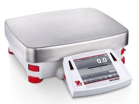 Ohaus&#174; Explorer&#174; Precision Balance Model EX35001M-GB, weighing capacity 35000&#160;g, resolution: 0.1&#160;g, AC/DC input 210 - 2310 V, UK plug