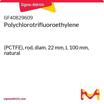 Polychlorotrifluoroethylene (PCTFE), rod, diam. 22&#160;mm, L 100&#160;mm, natural