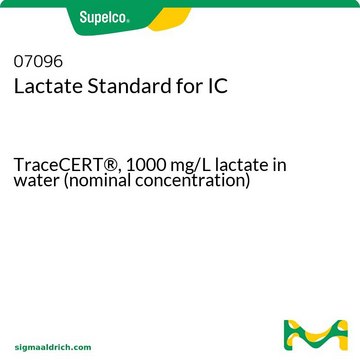 Wzorzec mleczanu dla IC TraceCERT&#174;, 1000&#160;mg/L lactate in water (nominal concentration)