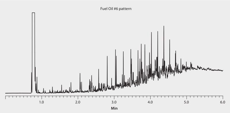 GC Analysis of Fuel Oil #6 on Equity&#8482;-1 (15 m x 0.10 mm I.D., 0.10 &#956;m), Fast GC Analysis suitable for GC