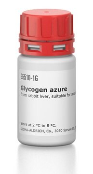 Glycogen azure &#8805;98% (HPLC), from rabbit liver, suitable for substrate for &#945;-amylase