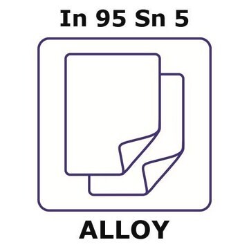 Indium-tin alloy, In95Sn5 sheet, 50 x 50mm, 3mm thickness