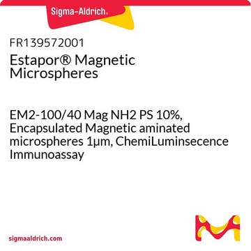 Estapor&#174; Magnetic Microspheres EM2-100/40 Mag NH2 PS 10%, Encapsulated Magnetic aminated microspheres 1&#181;m, ChemiLuminsecence Immunoassay