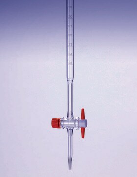 Pyrex&#174; Burettes, class AS works certified with PTFE key 100&#160;mL